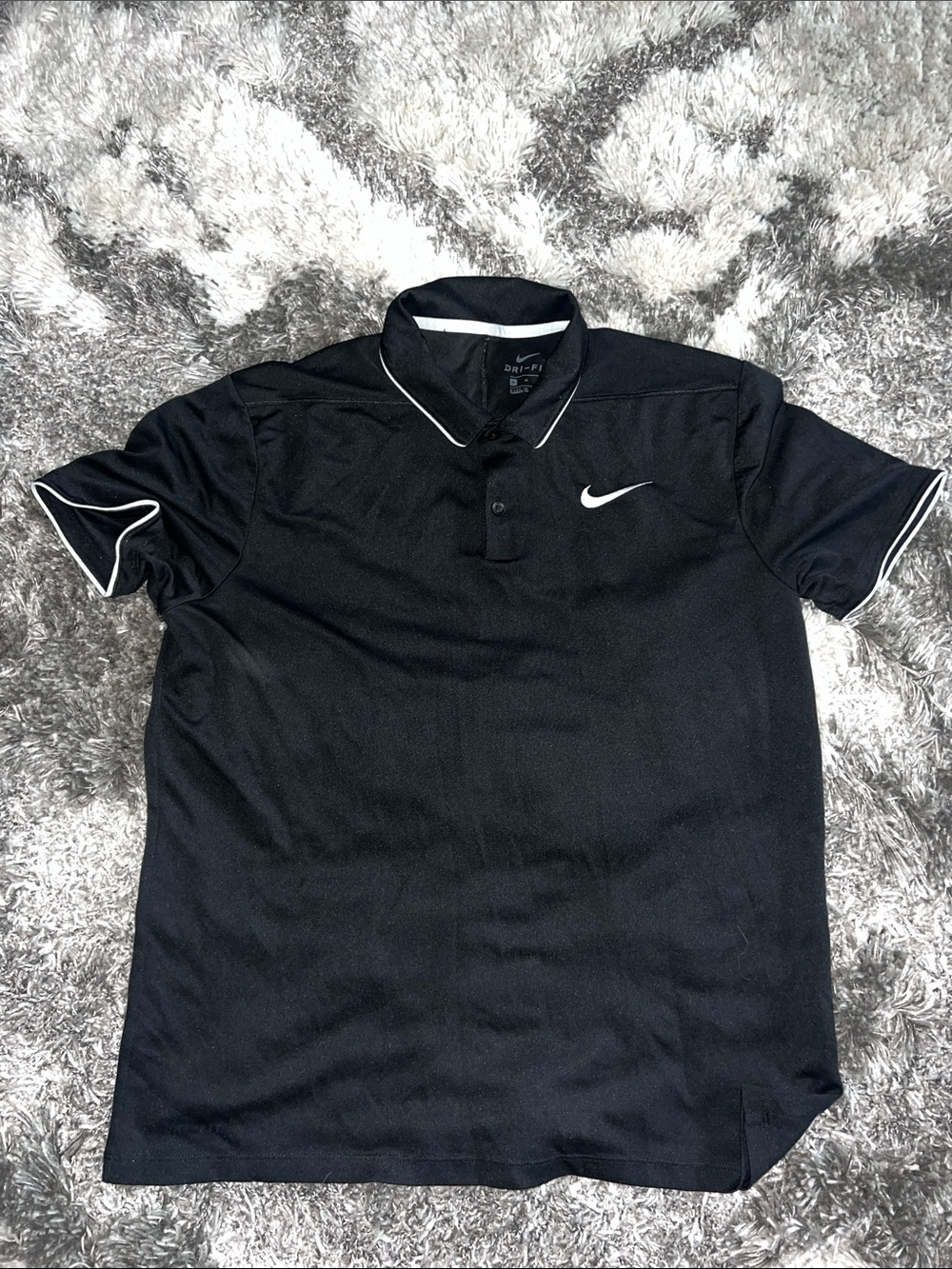 Nike Men’s Black Polo with White Lining